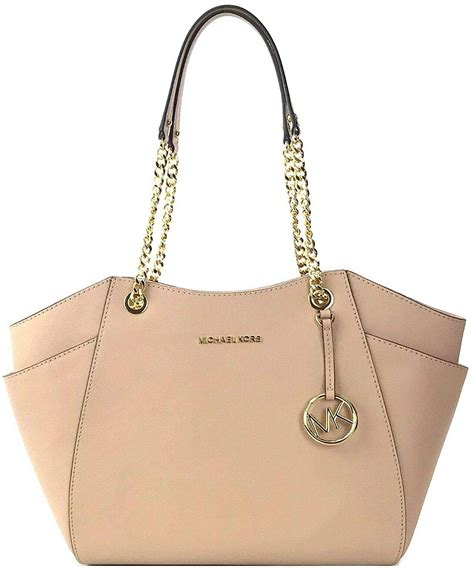 michael kors jet set travel large chain shoulder tote|jet set travel large saffiano.